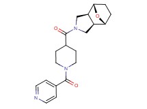 (1R*,2R*,6S*,7S*)-4-[(1-isonicotinoyl-4-piperidinyl)carbonyl]-10-oxa-4-azatricyclo[5.2.1.0~2,6~]decane
