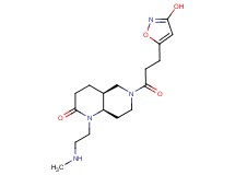rel-(4aS,8aR)-6-[3-(3-hydroxy-5-isoxazolyl)propanoyl]-1-[2-(methylamino)ethyl]octahydro-1,6-naphthyridin-2(1H)-one hydrochloride