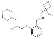 1-[2-({[(3-methyl-3-oxetanyl)methyl]amino}methyl)phenoxy]-3-(4-thiomorpholinyl)-2-propanol