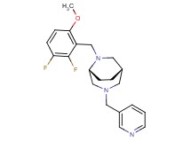 (1S*,5R*)-6-(2,3-difluoro-6-methoxybenzyl)-3-(3-pyridinylmethyl)-3,6-diazabicyclo[3.2.2]nonane