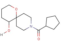 9-(cyclopentylcarbonyl)-1-oxa-9-azaspiro[5.5]undecan-5-ol