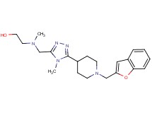 2-[({5-[1-(1-benzofuran-2-ylmethyl)piperidin-4-yl]-4-methyl-4H-1,2,4-triazol-3-yl}methyl)(methyl)amino]ethanol