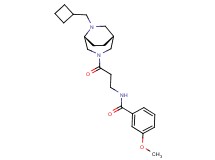 N-{3-[(1R*,5R*)-6-(cyclobutylmethyl)-3,6-diazabicyclo[3.2.2]non-3-yl]-3-oxopropyl}-3-methoxybenzamide acetate
