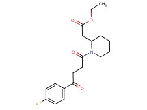 ethyl {1-[4-(4-fluorophenyl)-4-oxobutanoyl]-2-piperidinyl}acetate