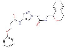N-(1-{2-[(3,4-dihydro-1H-isochromen-1-ylmethyl)amino]-2-oxoethyl}-1H-pyrazol-4-yl)-3-phenoxypropanamide