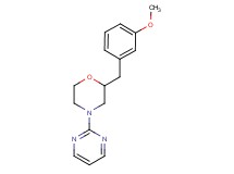 2-(3-methoxybenzyl)-4-(2-pyrimidinyl)morpholine