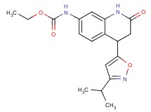 ethyl [4-(3-isopropylisoxazol-5-yl)-2-oxo-1,2,3,4-tetrahydroquinolin-7-yl]carbamate