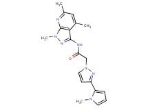 2-[3-(1-methyl-1H-pyrrol-2-yl)-1H-pyrazol-1-yl]-N-(1,4,6-trimethyl-1H-pyrazolo[3,4-b]pyridin-3-yl)acetamide
