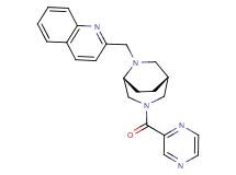 2-{[(1R*,5R*)-3-(pyrazin-2-ylcarbonyl)-3,6-diazabicyclo[3.2.2]non-6-yl]methyl}quinoline