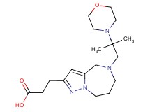 3-{5-[2-methyl-2-(4-morpholinyl)propyl]-5,6,7,8-tetrahydro-4H-pyrazolo[1,5-a][1,4]diazepin-2-yl}propanoic acid
