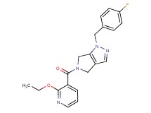 5-[(2-ethoxypyridin-3-yl)carbonyl]-1-(4-fluorobenzyl)-1,4,5,6-tetrahydropyrrolo[3,4-c]pyrazole