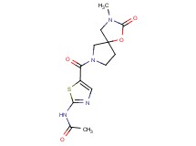 N-{5-[(3-methyl-2-oxo-1-oxa-3,7-diazaspiro[4.4]non-7-yl)carbonyl]-1,3-thiazol-2-yl}acetamide