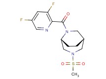(1R*,5R*)-6-[(3,5-difluoro-2-pyridinyl)carbonyl]-3-(methylsulfonyl)-3,6-diazabicyclo[3.2.2]nonane
