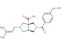 (3aR*,6aR*)-2-[4-(hydroxymethyl)benzoyl]-5-(3-methyl-2-buten-1-yl)hexahydropyrrolo[3,4-c]pyrrole-3a(1H)-carboxylic acid