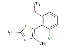 5-(2-chloro-6-methoxyphenyl)-2,4-dimethyl-1,3-thiazole