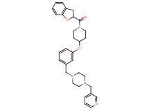 1-(3-{[1-(2,3-dihydro-1-benzofuran-2-ylcarbonyl)-4-piperidinyl]oxy}benzyl)-4-(3-pyridinylmethyl)piperazine