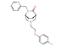 (1S*,5R*)-3-[2-(4-fluorophenoxy)ethyl]-6-(2-pyridinylmethyl)-3,6-diazabicyclo[3.2.2]nonan-7-one