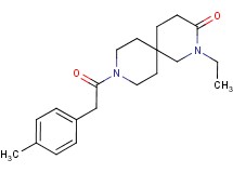 2-ethyl-9-[(4-methylphenyl)acetyl]-2,9-diazaspiro[5.5]undecan-3-one