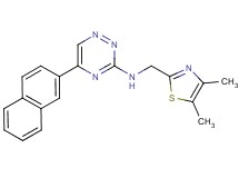 N-[(4,5-dimethyl-1,3-thiazol-2-yl)methyl]-5-(2-naphthyl)-1,2,4-triazin-3-amine