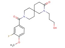 9-(3-fluoro-4-methoxybenzoyl)-2-(3-hydroxypropyl)-2,9-diazaspiro[5.5]undecan-3-one