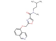 2-[(isoquinolin-5-yloxy)methyl]-N-methyl-N-(3-methylbutyl)-1,3-oxazole-4-carboxamide