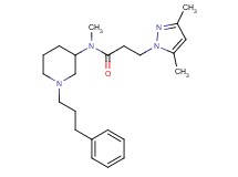 3-(3,5-dimethyl-1H-pyrazol-1-yl)-N-methyl-N-[1-(3-phenylpropyl)-3-piperidinyl]propanamide