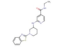 2-{[1-(1,3-benzothiazol-2-yl)-3-piperidinyl]amino}-N-ethylisonicotinamide
