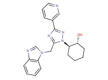 (1R*,2R*)-2-[5-(1H-benzimidazol-1-ylmethyl)-3-pyridin-3-yl-1H-1,2,4-triazol-1-yl]cyclohexanol