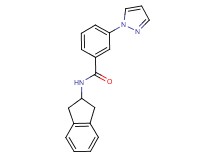 N-(2,3-dihydro-1H-inden-2-yl)-3-(1H-pyrazol-1-yl)benzamide