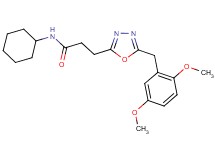 N-cyclohexyl-3-[5-(2,5-dimethoxybenzyl)-1,3,4-oxadiazol-2-yl]propanamide
