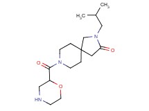 2-isobutyl-8-(morpholin-2-ylcarbonyl)-2,8-diazaspiro[4.5]decan-3-one
