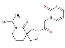 7-isopropyl-2-[(2-oxopyrimidin-1(2H)-yl)acetyl]-2,7-diazaspiro[4.5]decan-6-one