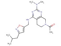 7-acetyl-N~4~-[(3-isobutyl-5-isoxazolyl)methyl]-N~2~,N~2~-dimethyl-5,6,7,8-tetrahydropyrido[3,4-d]pyrimidine-2,4-diamine