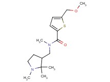 5-(methoxymethyl)-N-methyl-N-[(1,2,2-trimethylpyrrolidin-3-yl)methyl]thiophene-2-carboxamide