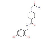 1-(2-amino-2-oxoethyl)-N-(2,4-dihydroxybenzyl)-4-piperidinecarboxamide
