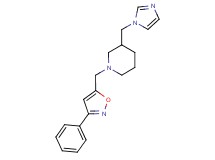 3-(1H-imidazol-1-ylmethyl)-1-[(3-phenylisoxazol-5-yl)methyl]piperidine