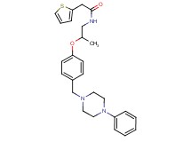 N-(2-{4-[(4-phenyl-1-piperazinyl)methyl]phenoxy}propyl)-2-(2-thienyl)acetamide