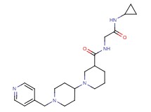 N-[2-(cyclopropylamino)-2-oxoethyl]-1'-(pyridin-4-ylmethyl)-1,4'-bipiperidine-3-carboxamide
