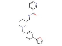 N-({1-[4-(2-furyl)benzyl]-3-piperidinyl}methyl)nicotinamide
