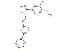 2-methoxy-5-{1-[2-(3-pyridin-2-yl-1,2,4-oxadiazol-5-yl)ethyl]-1H-imidazol-2-yl}phenol