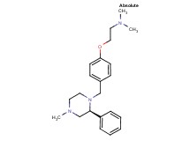 N,N-dimethyl-2-(4-{[(2S)-4-methyl-2-phenylpiperazin-1-yl]methyl}phenoxy)ethanamine