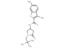 N-[1-(2,2-dimethylpropyl)-5-oxopyrrolidin-3-yl]-3,6-dimethyl-1-benzofuran-2-carboxamide