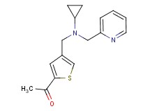 1-(4-{[cyclopropyl(pyridin-2-ylmethyl)amino]methyl}-2-thienyl)ethanone