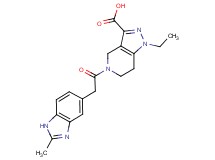 1-ethyl-5-[(2-methyl-1H-benzimidazol-5-yl)acetyl]-4,5,6,7-tetrahydro-1H-pyrazolo[4,3-c]pyridine-3-carboxylic acid