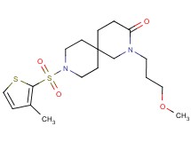 2-(3-methoxypropyl)-9-[(3-methyl-2-thienyl)sulfonyl]-2,9-diazaspiro[5.5]undecan-3-one