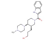 3-[(3R*,4S*)-1-(1H-indol-2-ylcarbonyl)-4-(4-methylpiperazin-1-yl)piperidin-3-yl]propan-1-ol