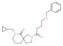 2-[4-(benzyloxy)butanoyl]-7-(cyclopropylmethyl)-2,7-diazaspiro[4.5]decan-6-one