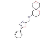 1,9-dioxaspiro[5.5]undec-4-yl[(5-phenyl-1,3,4-oxadiazol-2-yl)methyl]amine