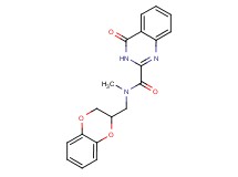 N-(2,3-dihydro-1,4-benzodioxin-2-ylmethyl)-N-methyl-4-oxo-3,4-dihydro-2-quinazolinecarboxamide