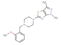 5-[4-(2-methoxybenzyl)piperazin-1-yl]-1,3-dimethyl-1H-pyrazolo[3,4-d][1,3]thiazole